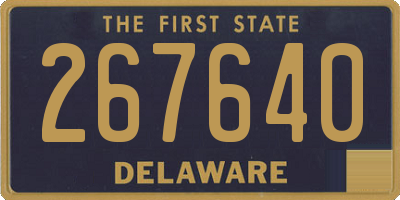 DE license plate 267640