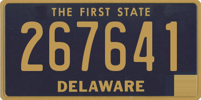DE license plate 267641