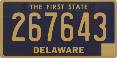 DE license plate 267643