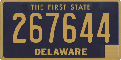 DE license plate 267644