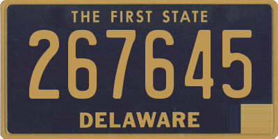 DE license plate 267645
