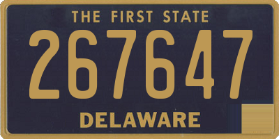 DE license plate 267647