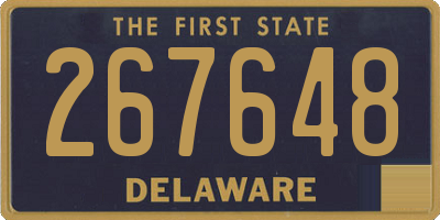 DE license plate 267648