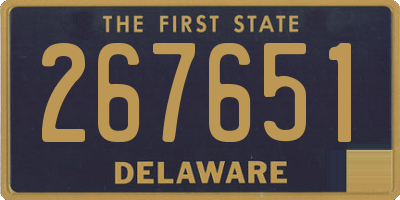 DE license plate 267651