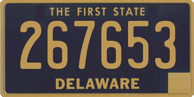 DE license plate 267653