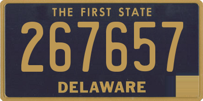 DE license plate 267657