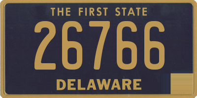 DE license plate 26766