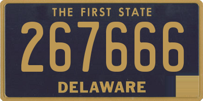 DE license plate 267666