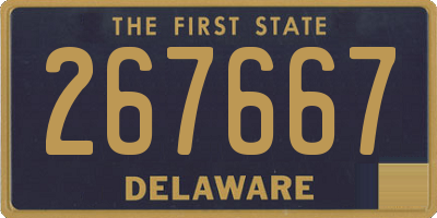 DE license plate 267667