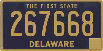 DE license plate 267668