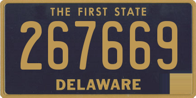 DE license plate 267669