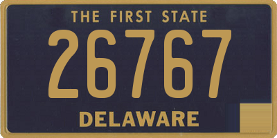 DE license plate 26767