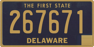 DE license plate 267671