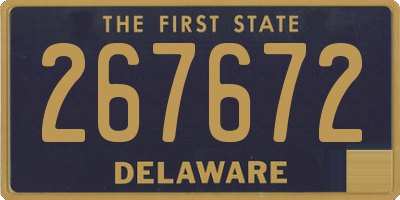 DE license plate 267672