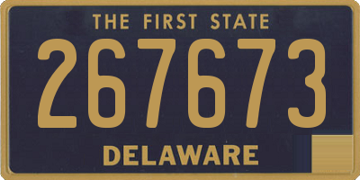 DE license plate 267673