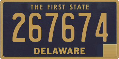 DE license plate 267674