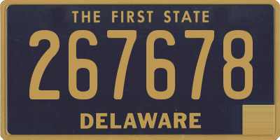 DE license plate 267678