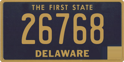 DE license plate 26768