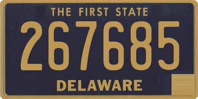 DE license plate 267685