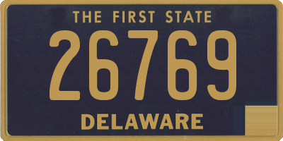 DE license plate 26769