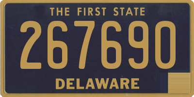 DE license plate 267690