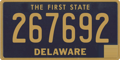 DE license plate 267692