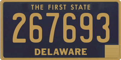 DE license plate 267693