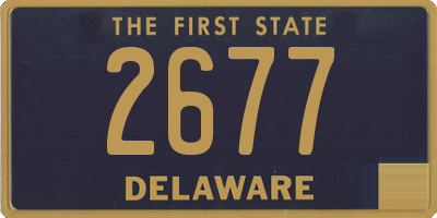 DE license plate 2677