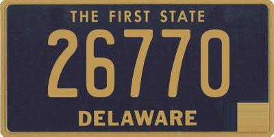 DE license plate 26770