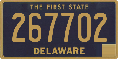 DE license plate 267702