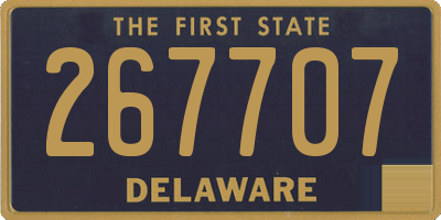 DE license plate 267707