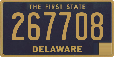 DE license plate 267708