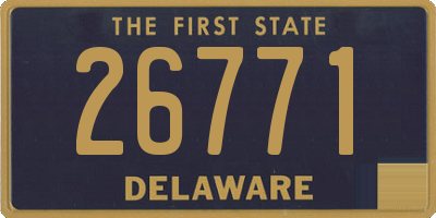 DE license plate 26771