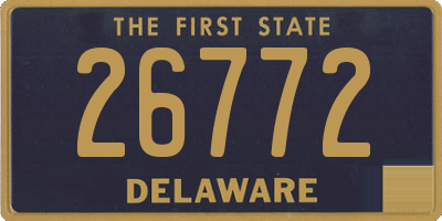 DE license plate 26772