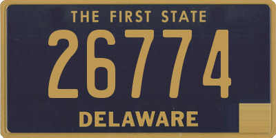 DE license plate 26774