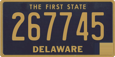 DE license plate 267745
