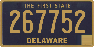 DE license plate 267752