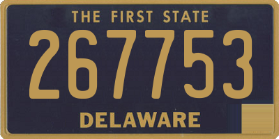 DE license plate 267753