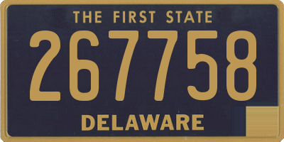 DE license plate 267758