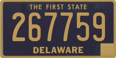 DE license plate 267759