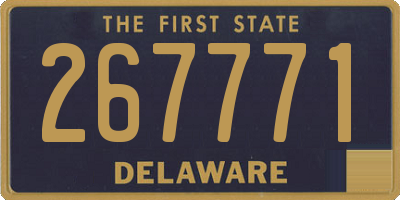 DE license plate 267771