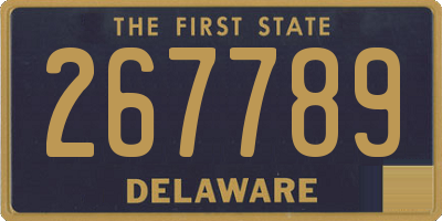 DE license plate 267789