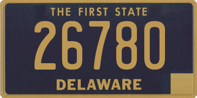 DE license plate 26780