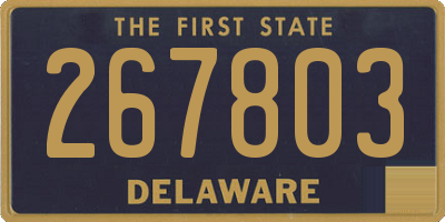 DE license plate 267803