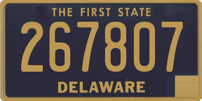 DE license plate 267807