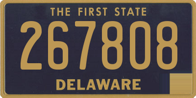 DE license plate 267808
