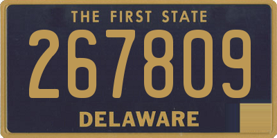 DE license plate 267809