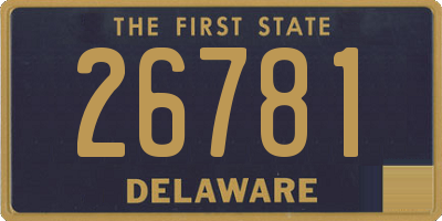 DE license plate 26781