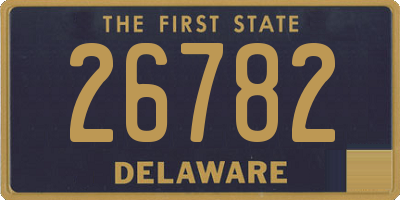 DE license plate 26782