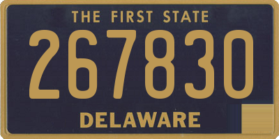 DE license plate 267830
